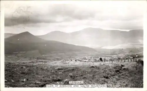 Ak Tipperary Irland, Glen of Aherlow und Galtee Mountains