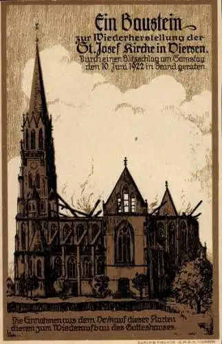 Ak Viersen in Nordrhein Westfalen, St. Josef Kirche