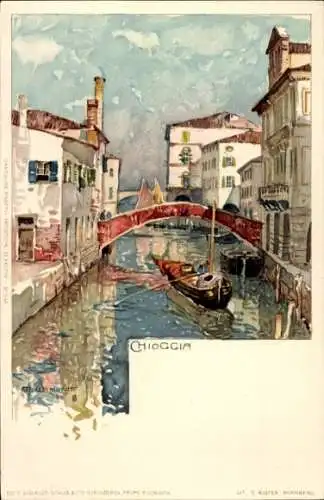 Künstler Litho Wielandt, Manuel, Chioggia Veneto, Kanal