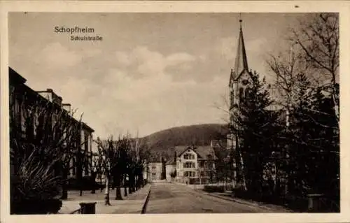 Ak Schopfheim in Baden, Schulstraße