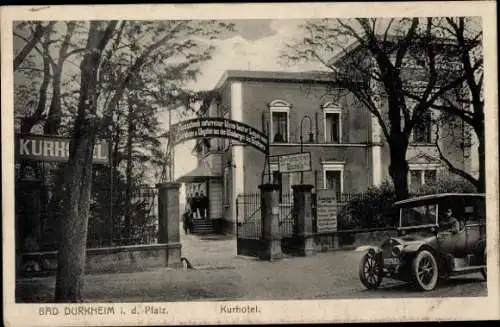 Ak Bad Dürkheim am Pfälzerwald, Kurhotel, Automobil