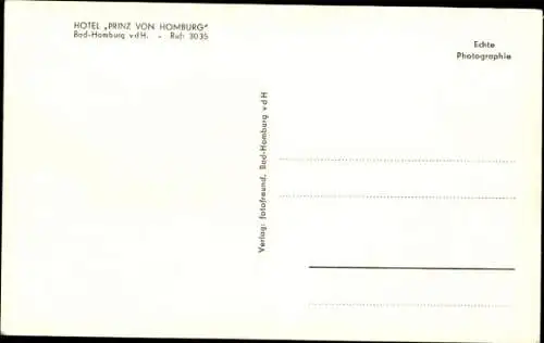 Ak Bad Homburg vor der Höhe Hessen, Hotel Prinz von Homburg