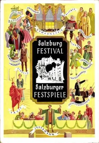 Ak Salzburg in Österreich, Festival Salzburger Festspiele, Fidelio, Faust