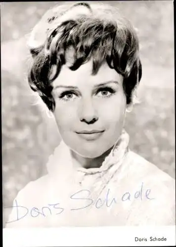 Ak Schauspielerin Doris Schade, Portrait, Autogramm