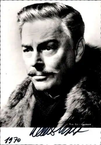 Ak Schauspieler Hans Holt, Portrait, Autogramm