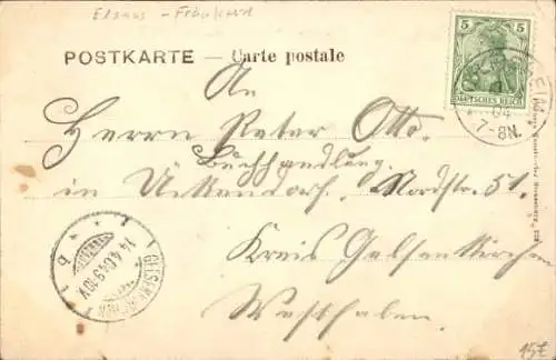 Ak Wolfisheim Elsass Bas Rhin, Hotel Tramway