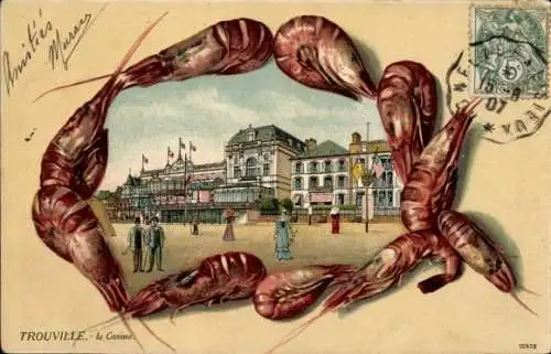 Präge Passepartout Litho Trouville Calvados, Casino