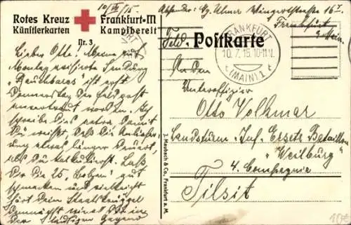 Künstler Ak Deutsche Soldaten, Geschütz, Kaiserzeit, Mann mit Landkarte und Fernglas