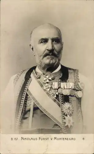 Ak Nikolaus Fürst von Montenegro, Porträt