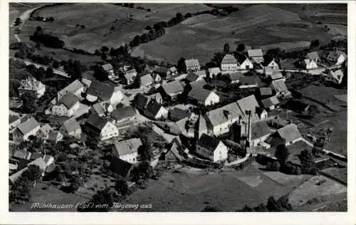 Ak Mühlhausen in der Oberpfalz, Fliegeraufnahme