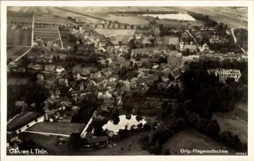 Ak Gehren Ilmenau in Thüringen, Fliegeraufnahme