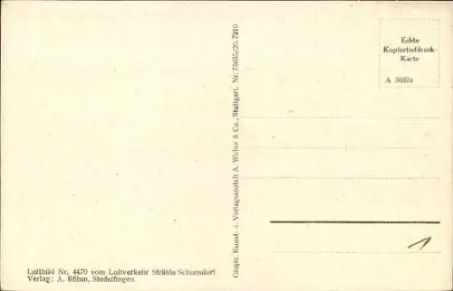 Ak Sindelfingen in Württemberg, Fliegeraufnahme