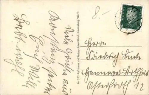 Ak Konstanz am Bodensee, Blick auf Stadt und Münster, Zeppelin