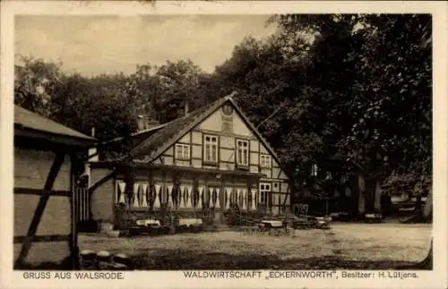 Ak Walsrode in der Lüneburger Heide, Gasthof Eckernworth