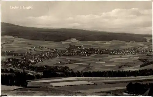 Ak Lauter Bernsbach im Erzgebirge Sachsen, Panorama, Blick von Bernsbach