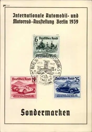 Ak Internationale Automobil und Motorrad Ausstellung Berlin 1939, Deutsche Bank, Sparbuch