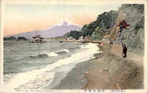 Ak Fuji, Japan, Blick von Shidzuura