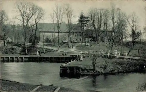 Ak Hamburg Nord Barmbek, Partie am Elbufer und Alsterufer, Häuser