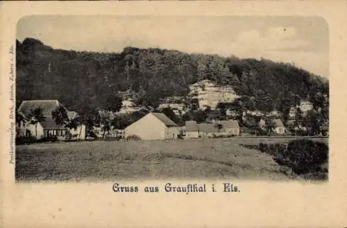 Ak Graufthal Eschbourg Eschburg Elsass Bas Rhin, Blick auf den Ort