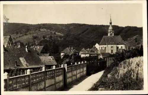 Ak Andlau Elsass Bas Rhin, Teilansicht, Kirche