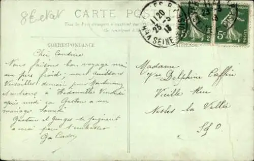 Ak Versailles Yvelines, Rue Hoche