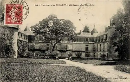 Ak Melle Deux Sèvres, Chateau des Ouches