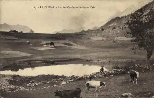 Ak La Clusaz Haute Savoie, Lac des Confins, Grand Cret