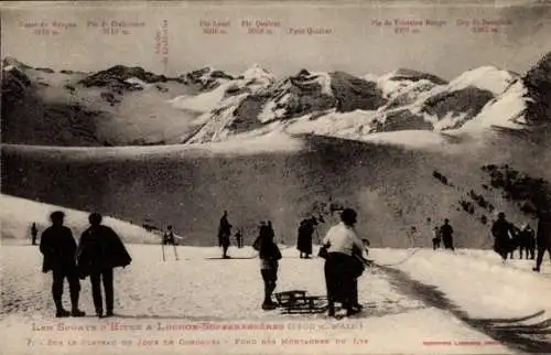 Ak Superbagnères Luchon Haute Garonne, Berge