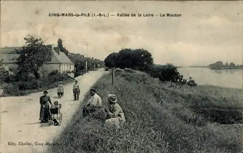 Ak Cinq Mars la Pile Indre et Loire, Loiretal, Mouton