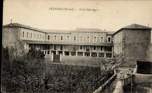 Ak Pézenas Hérault, Höhere Schule