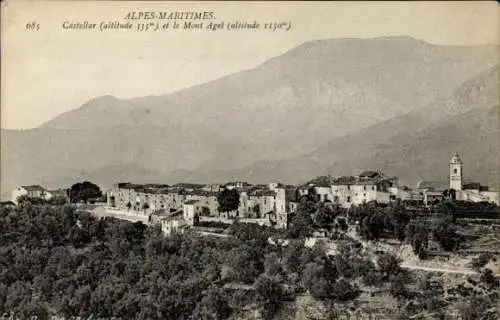 Ak Castellar Alpes Maritimes, Panorama, Mont Agel