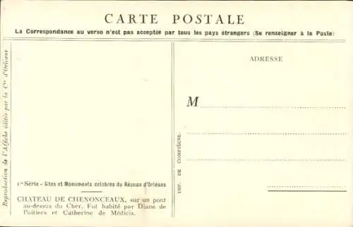 Künstler Ak Duval, C., Chenonceaux Indre et Loire, Chateaus de la Loire, Automobile Circuits