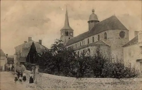 Ak Evaux les Bains Creuse, Kirche