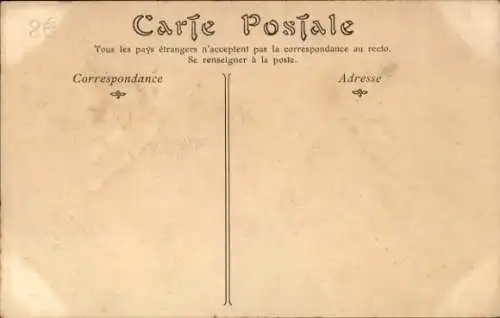 Ak Evaux les Bains Creuse, Kirche