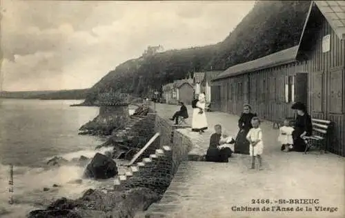 Ak Saint Brieuc Côtes d'Armor, Cabines e l'Anse de la Vierge