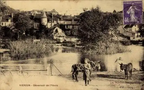 Ak Vierzon Cher, Deversoir de l'Yevre