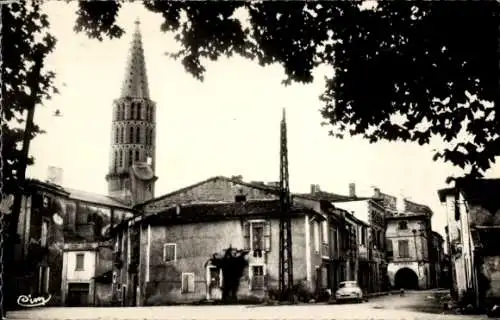 Ak Negrepelisse Tarn et Garonne, Le Clocher, Rue du Chateau