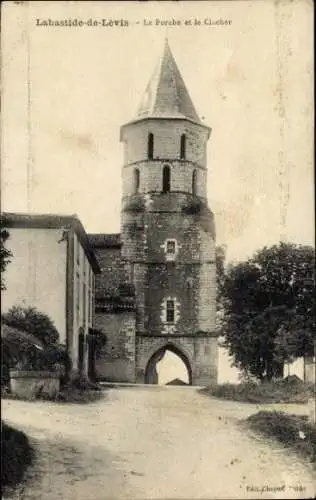 Ak Labastide von Lévis Tarn, Veranda, Glockenturm