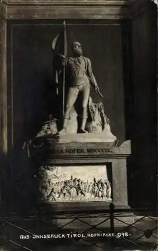 Foto Ak Innsbruck in Tirol, Hofkirche, Denkmal Andreas Hofer