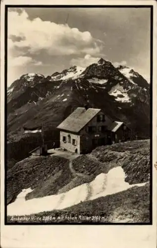 Ak Flirsch Tirol, Ansbacher Hütte