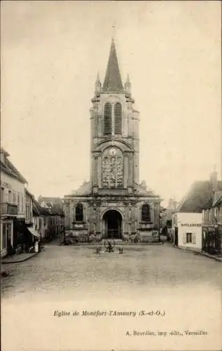 Ak  Montfort l'Amaury Yvelines, Kirche