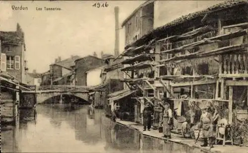 Ak Verdun Meuse, Les Tanneries