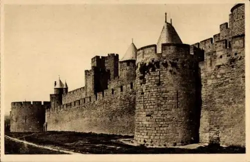 Ak Carcassonne-Aude, Square Tower, Hautes Lices