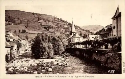 Ak Arreau Hautes-Pyrénées, Neste de Louron I'Ile, Kirche St. Exupère