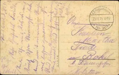 Künstler Ak Der Fall der Festung Namur, Schlachtfeld, I WK