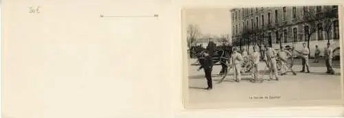 Leporello Ak Angoulême Charente, 21. Artillerie-Regiment, Wachablösung