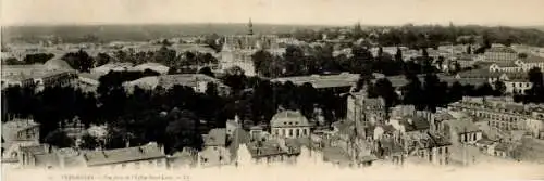 Klapp Ak Versailles-Yvelines, Blick von der Saint-Louis-Kirche