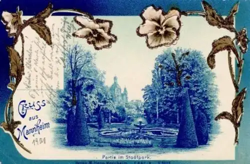 Glitzer Litho Mannheim in Baden, Stadtpark