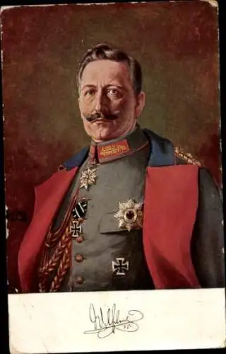 Künstler Ak Swierzy, R., Kaiser Wilhelm II., Portrait