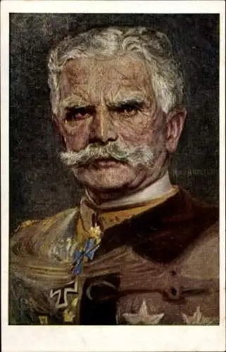 Künstler Ak Generalfeldmarschall August von Mackensen, Portrait, Orden